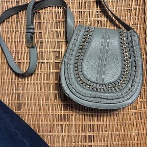 Aimee Kestenberg soft mint green Crossbody Bag with Stitch Detail